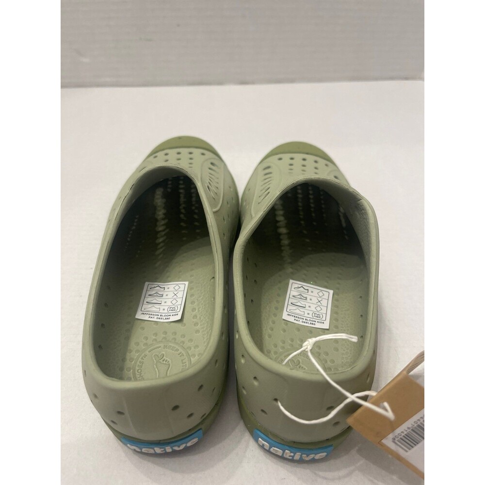 Native Shoes Kids Unisex Jefferson Bloom Size 12 Green New With Tag - Picture 6 of 11